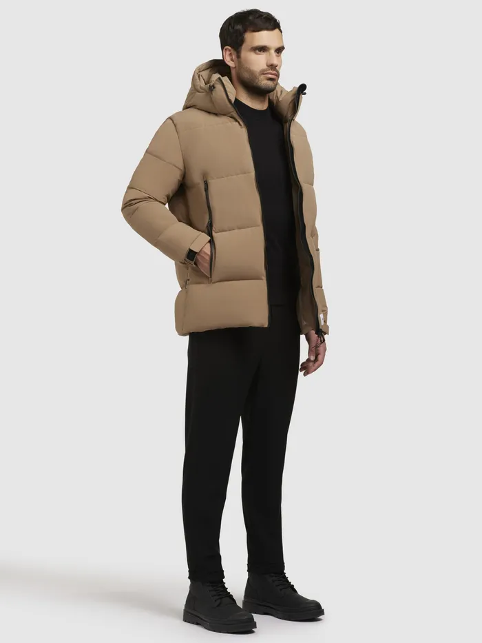 Jacke ROAN Hellbraun Hellbraun Puffer Jackets KHUJO Men