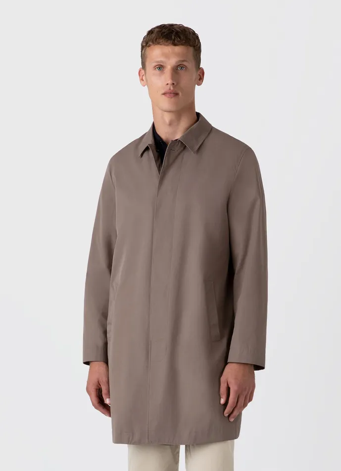Jackets and Coats ussunspel Men Showerproof Cotton Mac Dark Stone Jackets and Coats ussunspel Men Showerproof Cotton Mac Dark Stone