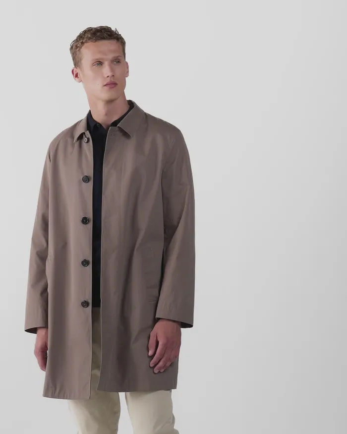 Jackets and Coats ussunspel Men Showerproof Cotton Mac Dark Stone Jackets and Coats ussunspel Men Showerproof Cotton Mac Dark Stone