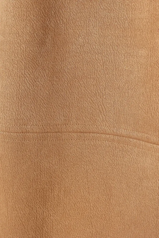 Jackets and Coats Veda Faux Suede Long Jacket Tan Petal and Pup Women