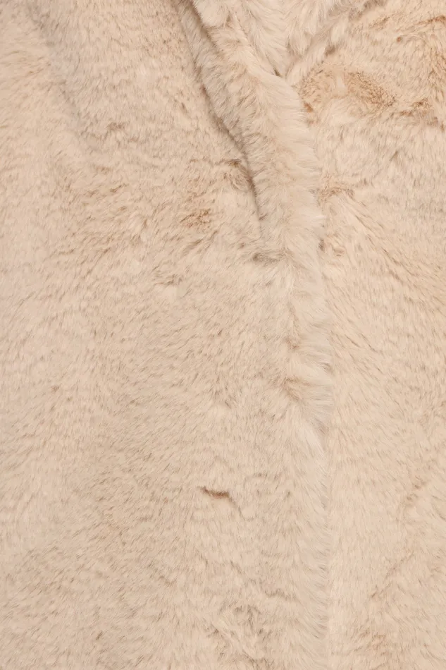Jackets and Coats Women Meeka Faux Fur Jacket Beige Petal and Pup