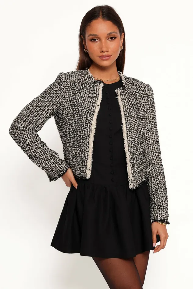 Jackets and Coats Women Petal and Pup Hart Edge Jacket Oyster Cream