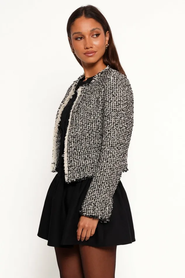 Jackets and Coats Women Petal and Pup Hart Edge Jacket Oyster Cream