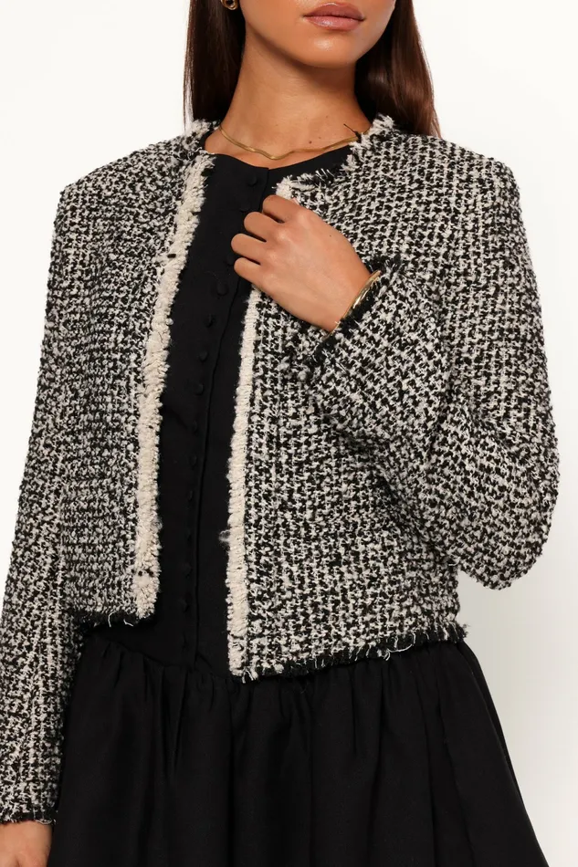 Jackets and Coats Women Petal and Pup Hart Edge Jacket Oyster Cream