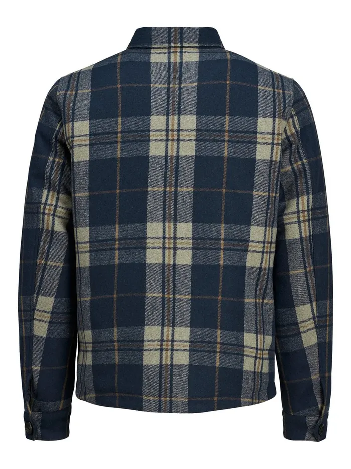 Jackets JACK and JONES Mens CHECKED WOOL JACKET Blue Navy Blazer