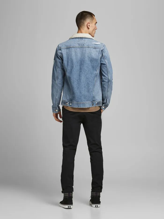 Jackets JACK and JONES Mens JEAN NA 141 DENIM JACKET Blue Blue Denim