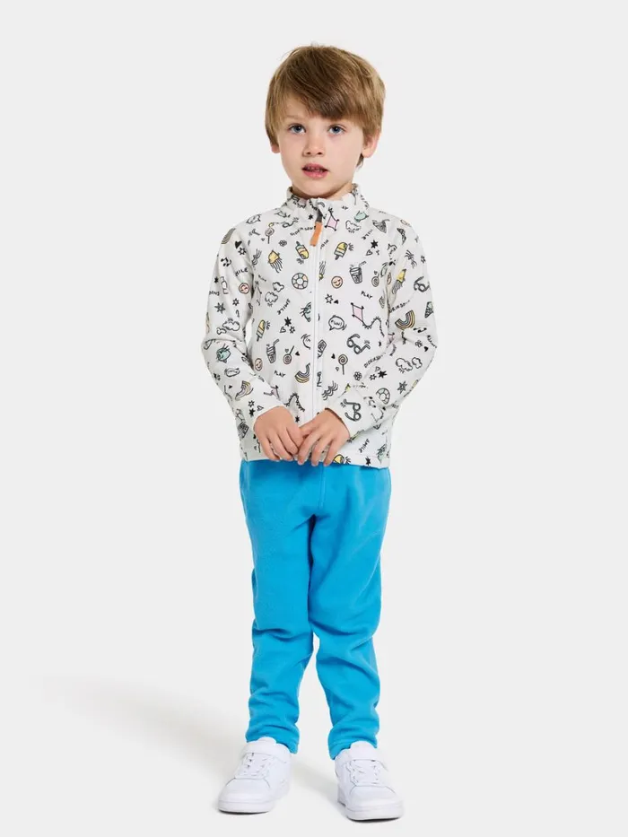 Jadis Printed Kids039 Full Zip Doodle Multi Kids Didriksons Fleece and Midlayers