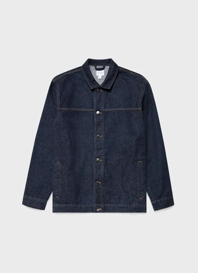 Japanese Selvedge Denim Jacket Men SUNSPEL Jackets and Coats