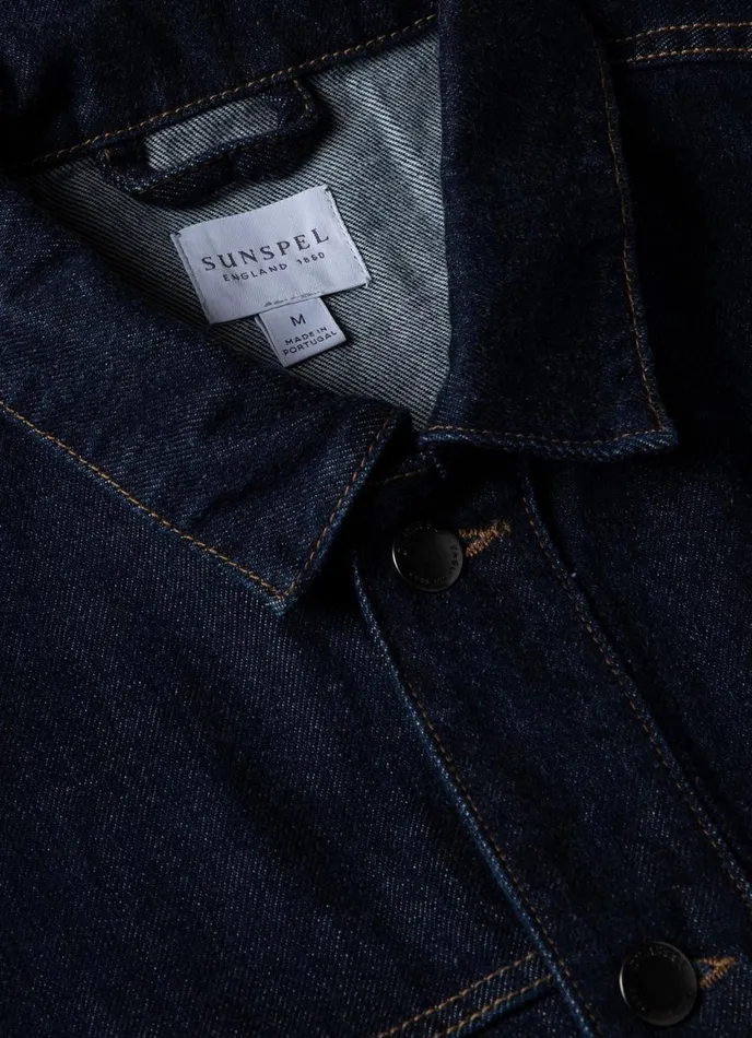 Japanese Selvedge Denim Jacket Men SUNSPEL Jackets and Coats