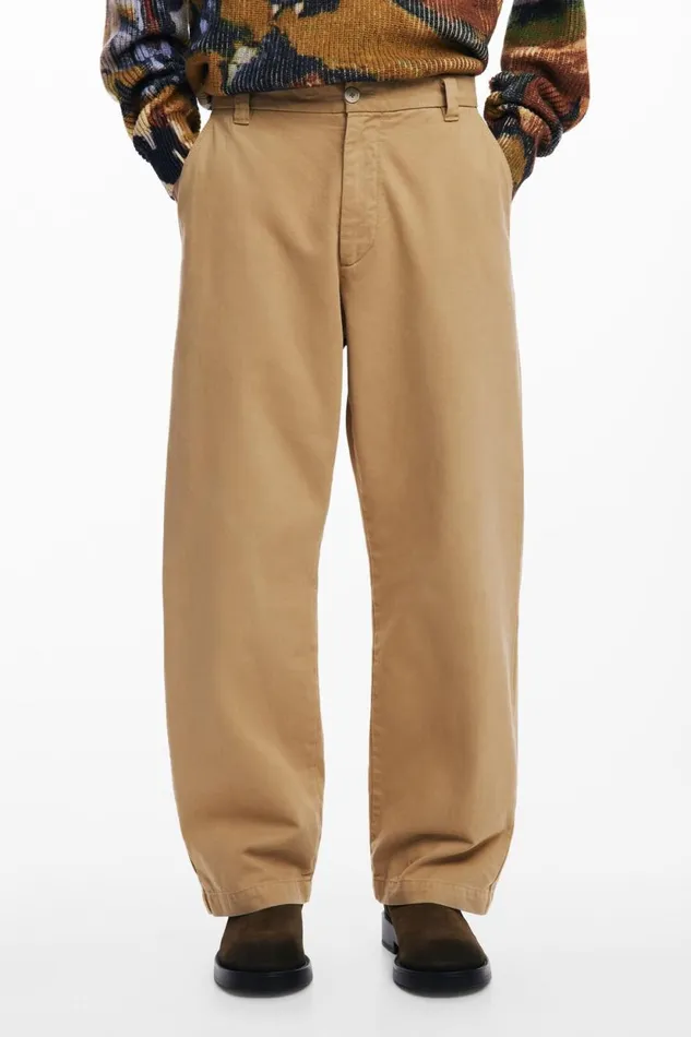 Jeans And Trousers Men Desigual Long Pants With Pockets Brown