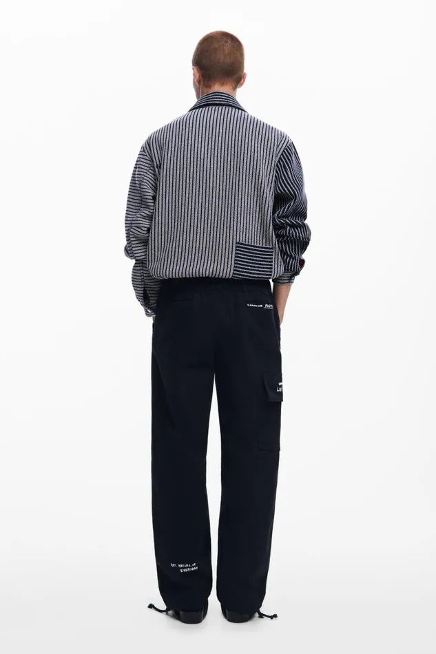 Jeans And Trousers Men Desigual Trousers Black