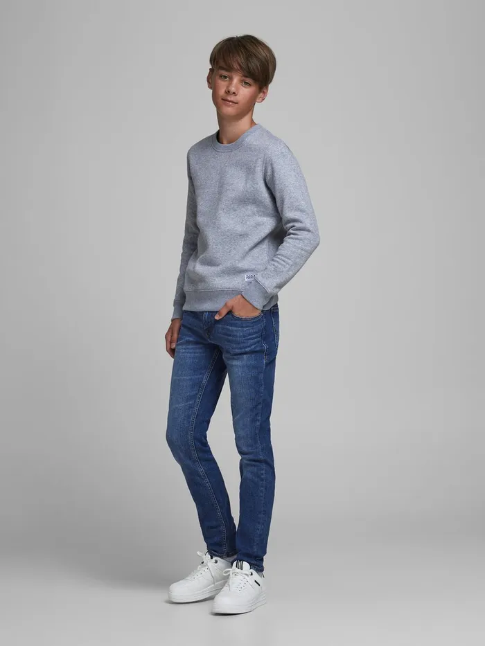 Jeans JACK and JONES Junior BOYS GLENN ORIGINAL SLIM FIT JEANS Blue Blue Denim