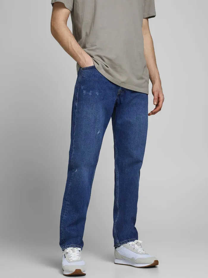 Jeans JACK and JONES Mens CHRIS ORIGINAL CJ 917 LOOSE FIT JEANS Blue Blue Denim