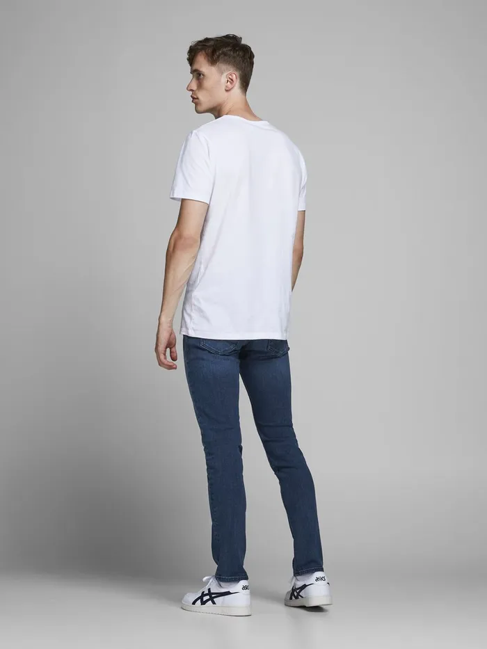 Jeans JACK and JONES Mens GLENN ORIGINAL AM 812 SLIM FIT JEANS Blue Blue Denim