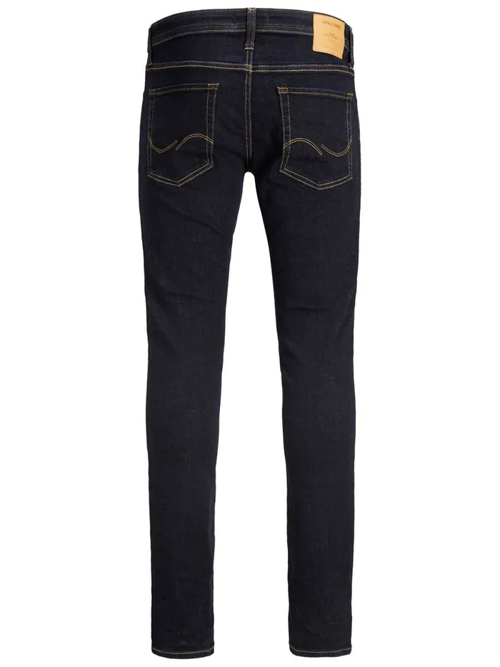 Jeans JACK and JONES Mens GLENN ORIGINAL AM 813 PLUS SIZE SLIM FIT JEANS Blue Blue Denim