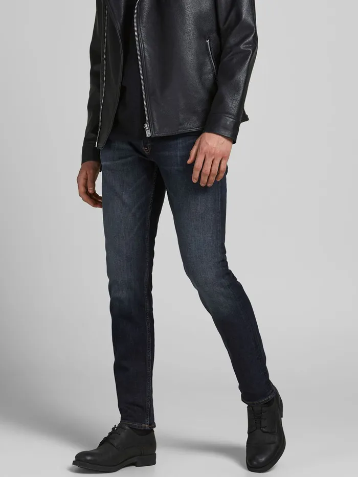 Jeans JACK and JONES Mens GLENN ORIGINAL CJ 197 SLIM FIT JEANS Blue Blue Denim