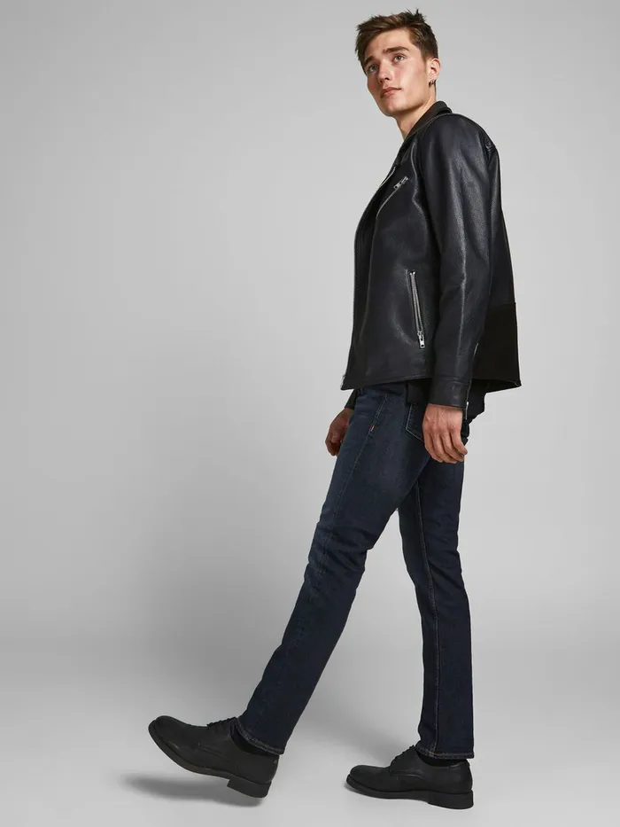 Jeans JACK and JONES Mens GLENN ORIGINAL CJ 197 SLIM FIT JEANS Blue Blue Denim
