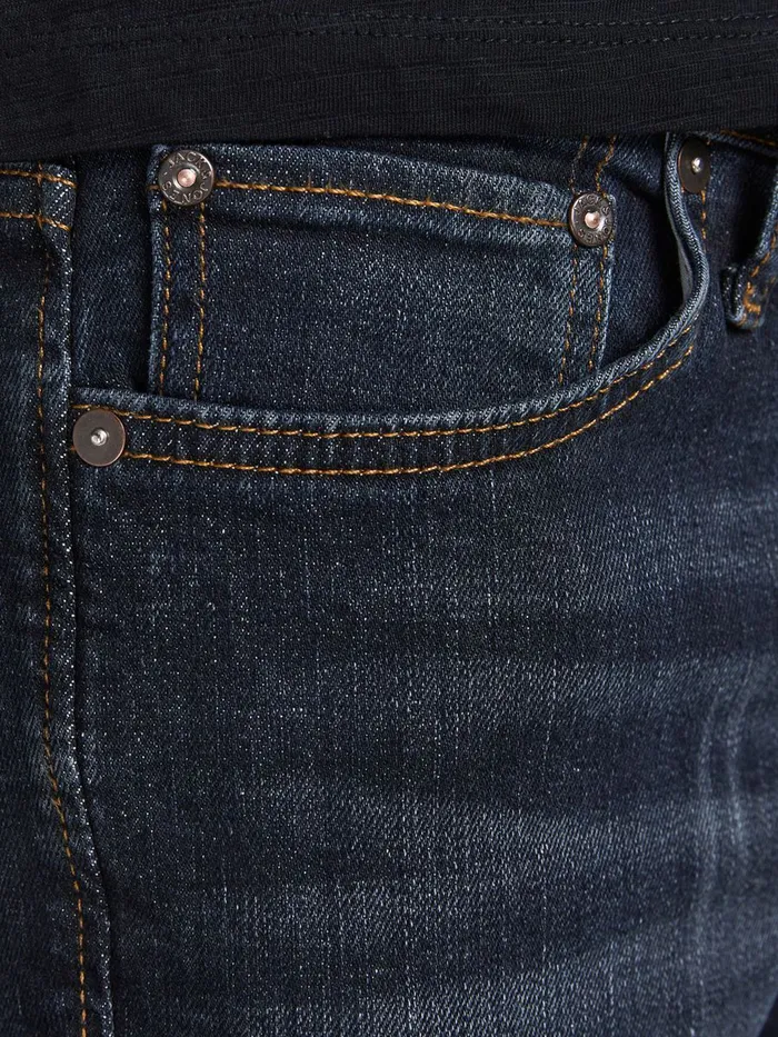 Jeans JACK and JONES Mens GLENN ORIGINAL CJ 197 SLIM FIT JEANS Blue Blue Denim