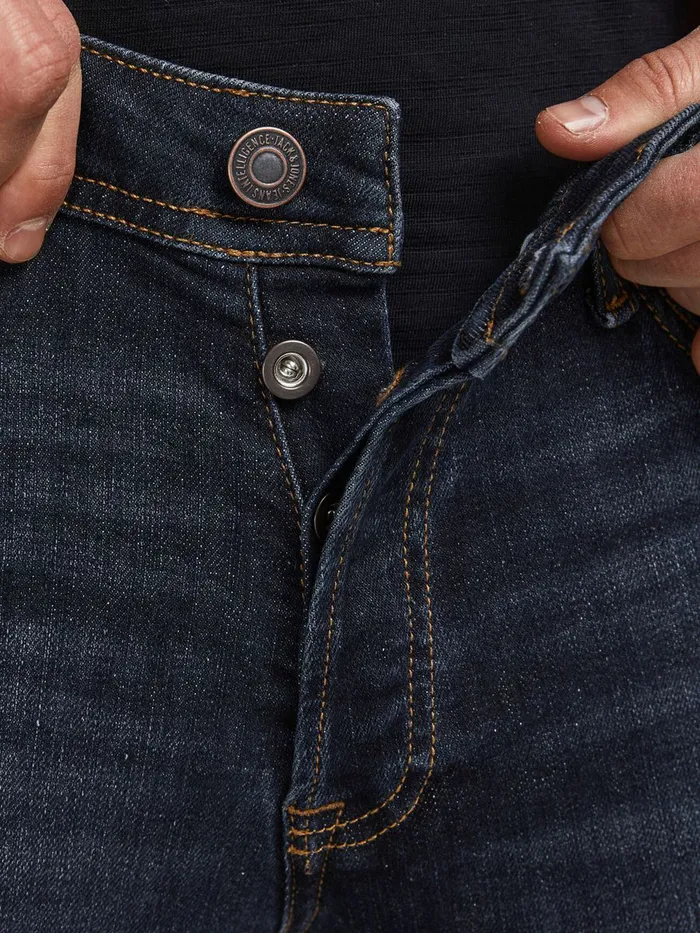 Jeans JACK and JONES Mens GLENN ORIGINAL CJ 197 SLIM FIT JEANS Blue Blue Denim