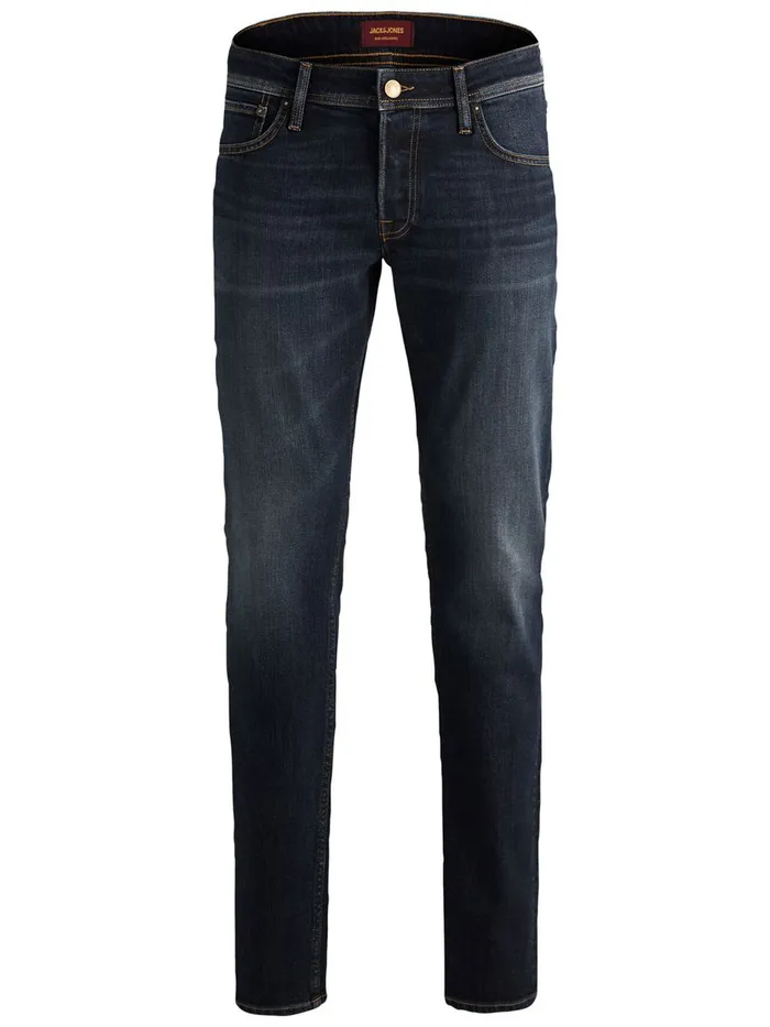 Jeans JACK and JONES Mens GLENN ORIGINAL CJ 197 SLIM FIT JEANS Blue Blue Denim