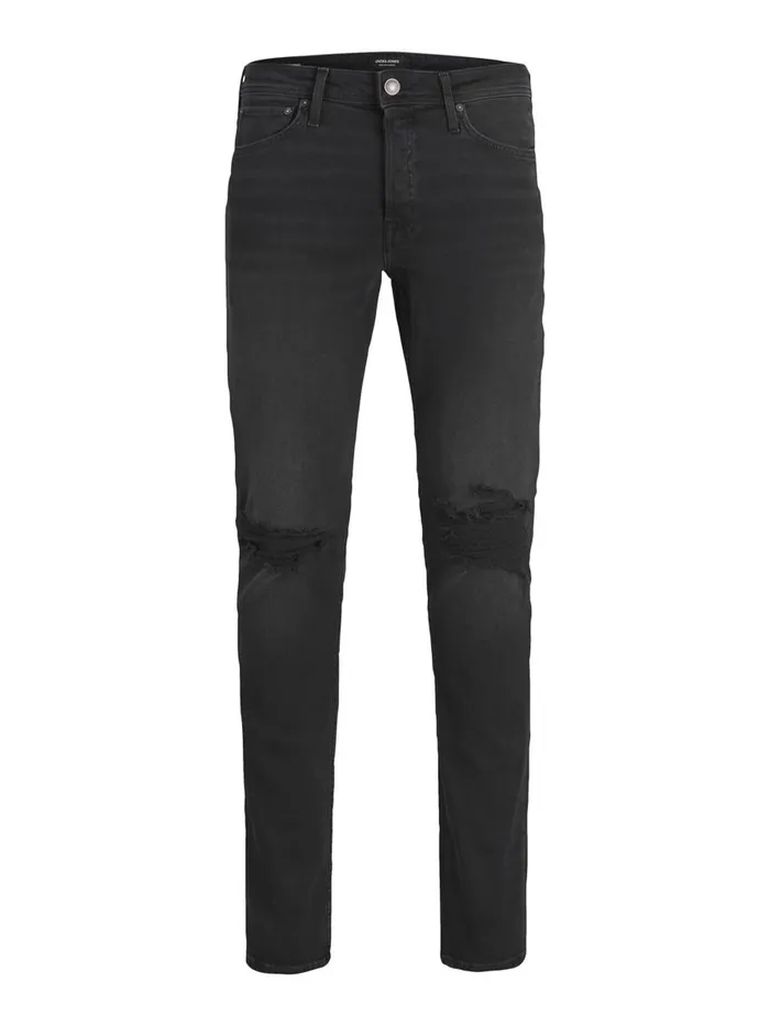 Jeans JACK and JONES Mens GLENN ORIGINAL CJ 806 SLIM FIT JEANS Black Black Denim
