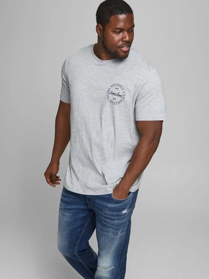 Jeans JACK and JONES Mens GLENN ORIGINAL PLUS SIZE SLIM FIT JEANS Blue Blue Denim