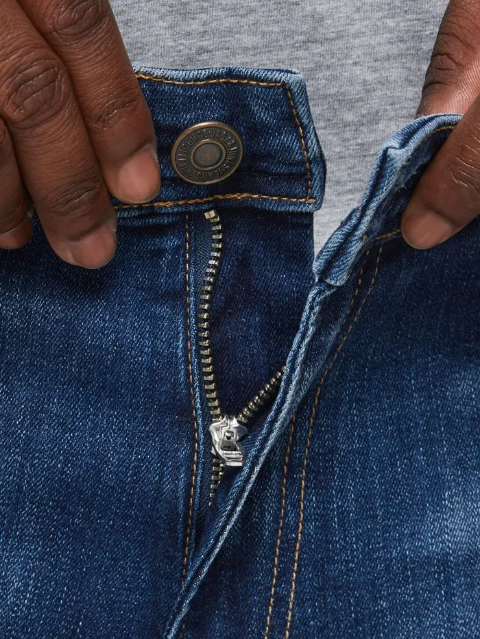 Jeans JACK and JONES Mens GLENN ORIGINAL PLUS SIZE SLIM FIT JEANS Blue Blue Denim