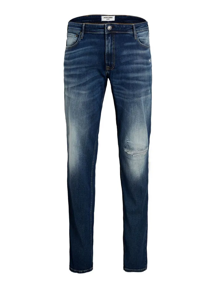 Jeans JACK and JONES Mens GLENN ORIGINAL PLUS SIZE SLIM FIT JEANS Blue Blue Denim
