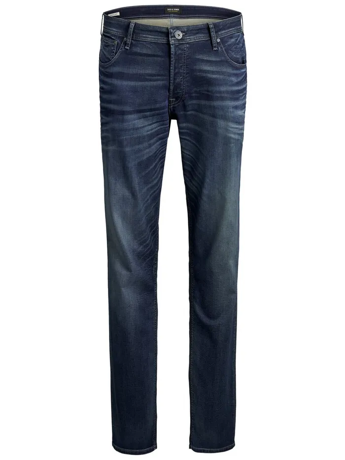 Jeans JACK and JONES Mens JJIGLENN JJORIGINAL JOS 297 IK PS PLUS SIZE SLIM FIT JEANS Blue Blue Denim
