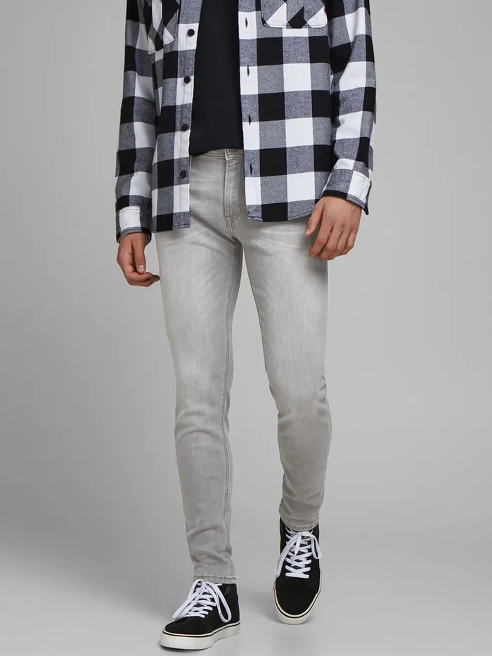 Jeans JACK and JONES Mens LIAM ORIGINAL AGI 003 SKINNY FIT JEANS Grey Grey Denim Jeans JACK and JONES Mens LIAM ORIGINAL AGI 003 SKINNY FIT JEANS Grey Grey Denim