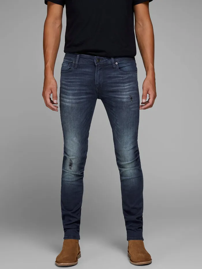 Jeans JACK and JONES Mens LIAM ORIGINAL JJ 104 50SPS SKINNY FIT JEANS Blue Blue Denim Jeans JACK and JONES Mens LIAM ORIGINAL JJ 104 50SPS SKINNY FIT JEANS Blue Blue Denim
