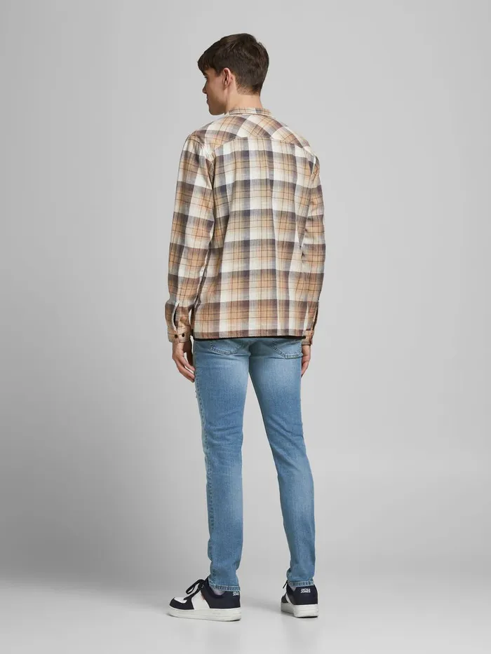 Jeans JACK and JONES Mens LIAM ORIGINAL NA 037 SKINNY FIT JEANS Blue Blue Denim