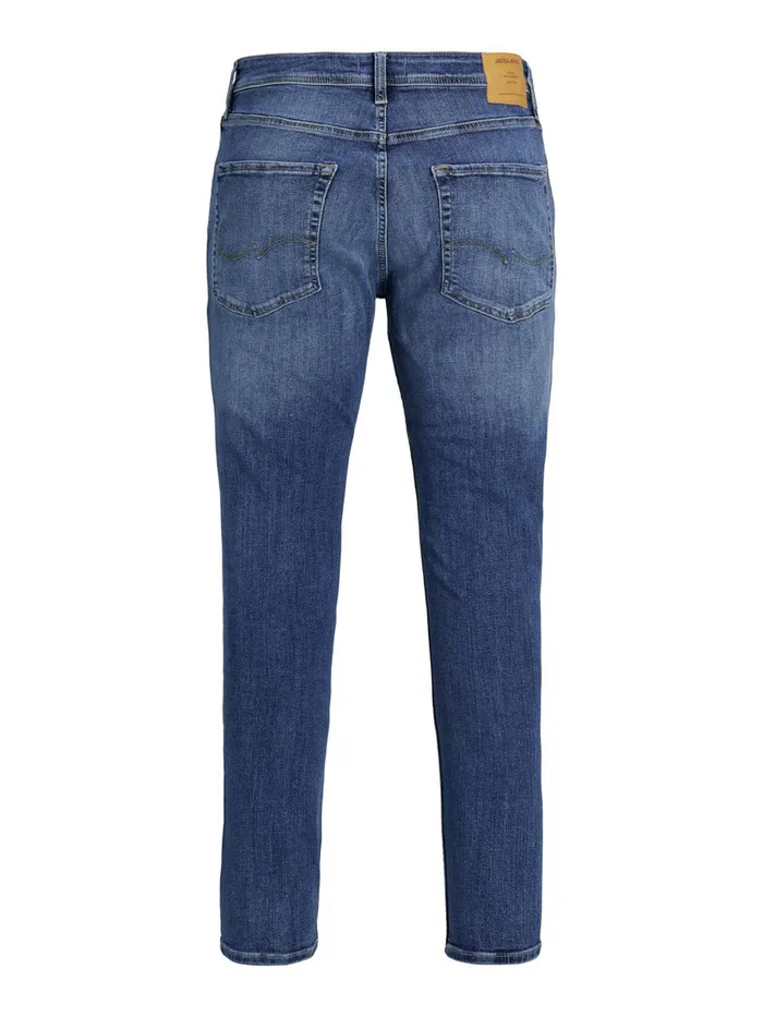 Jeans JACK and JONES Mens PETE ORIGINAL CJ 296 SKINNY TAPERED FIT JEANS Blue Blue Denim