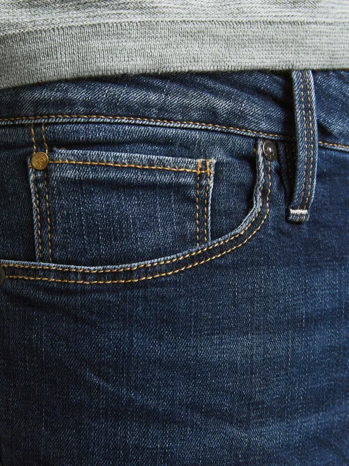 Jeans JACK and JONES Mens TIM ICON BL 936 SLIMSTRAIGHT FIT JEANS Blue Blue Denim