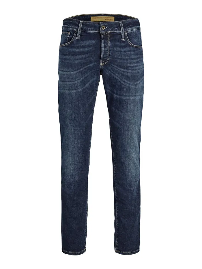 Jeans JACK and JONES Mens TIM ICON BL 936 SLIMSTRAIGHT FIT JEANS Blue Blue Denim