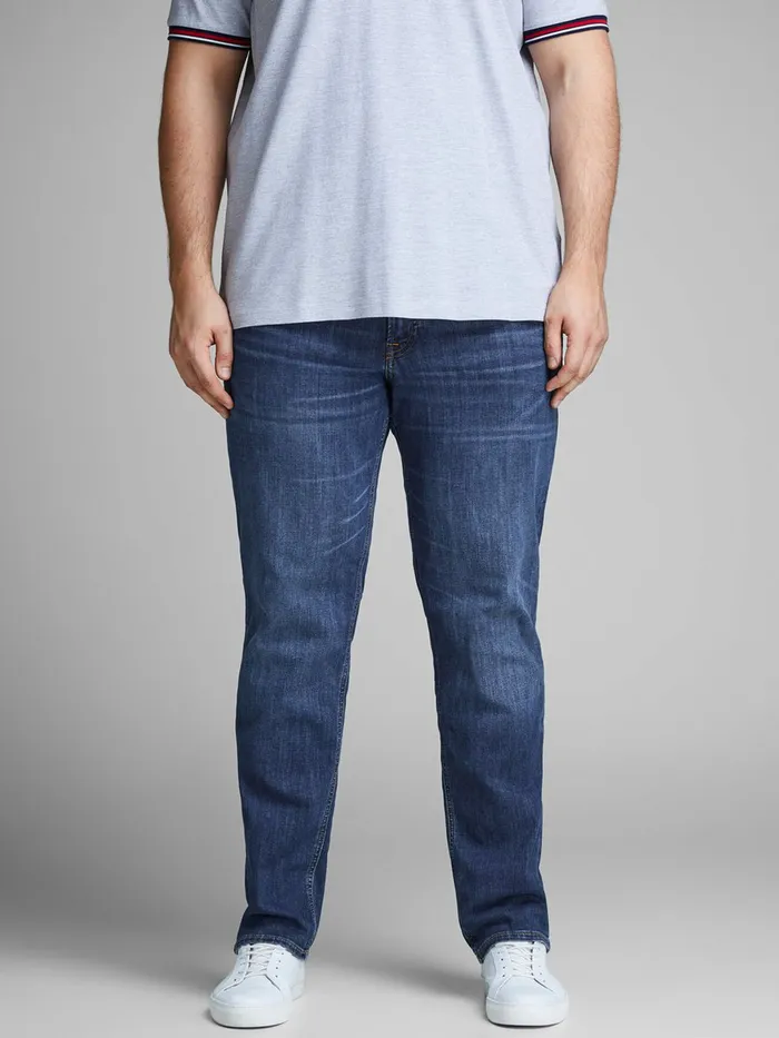 Jeans JACK and JONES Mens TIM ORIGINAL AM 814 PLUS SIZE SLIM FIT JEANS Blue Blue Denim Jeans JACK and JONES Mens TIM ORIGINAL AM 814 PLUS SIZE SLIM FIT JEANS Blue Blue Denim