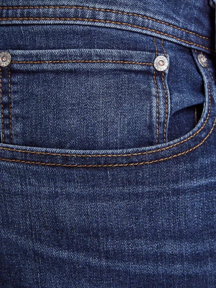 Jeans JACK and JONES Mens TIM ORIGINAL AM 814 PLUS SIZE SLIM FIT JEANS Blue Blue Denim