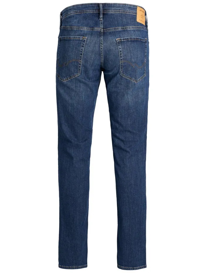 Jeans JACK and JONES Mens TIM ORIGINAL AM 814 PLUS SIZE SLIM FIT JEANS Blue Blue Denim