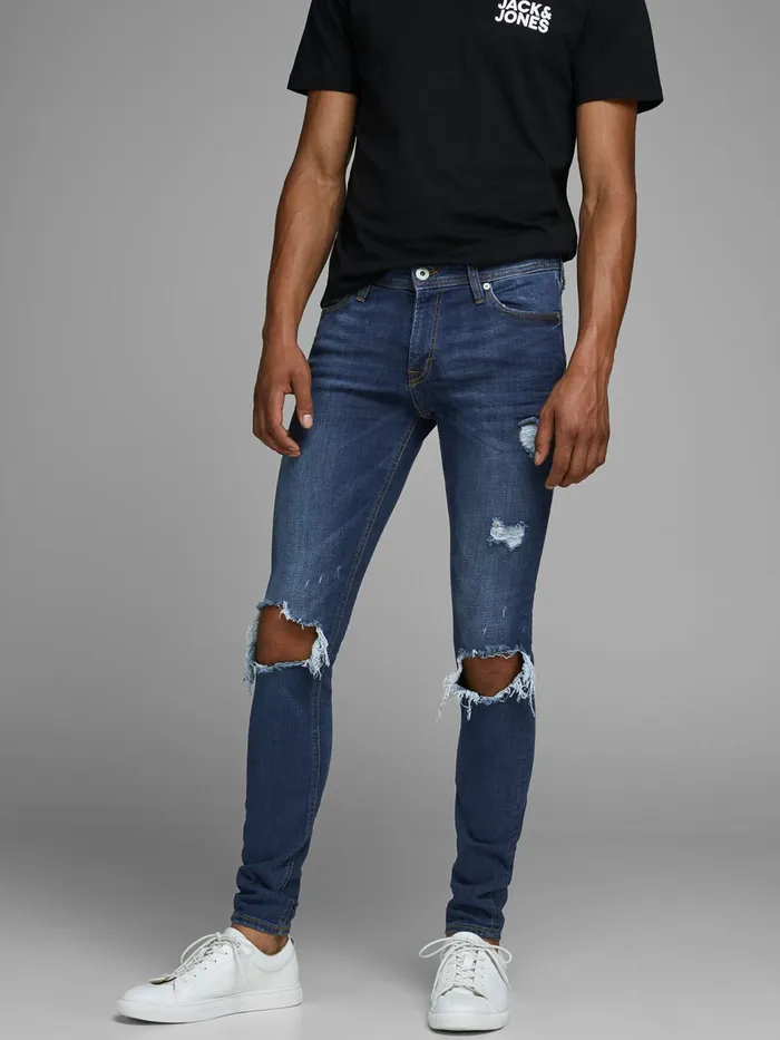 Jeans JACK and JONES Mens TOM ORIGINAL AM 849 SKINNY FIT JEANS Blue Blue Denim Jeans JACK and JONES Mens TOM ORIGINAL AM 849 SKINNY FIT JEANS Blue Blue Denim