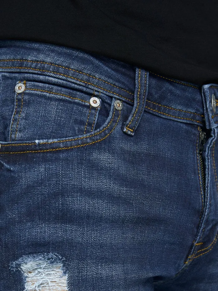 Jeans JACK and JONES Mens TOM ORIGINAL AM 849 SKINNY FIT JEANS Blue Blue Denim