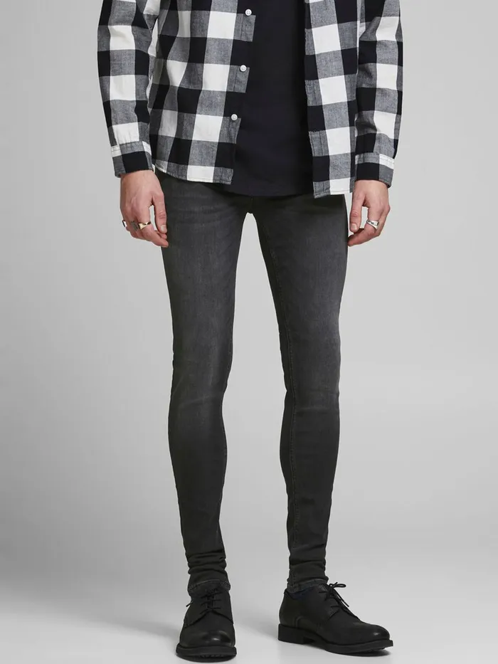 Jeans JACK and JONES Mens TOM ORIGINAL JOS 010 SPS SKINNY FIT JEANS Grey Black Denim Jeans JACK and JONES Mens TOM ORIGINAL JOS 010 SPS SKINNY FIT JEANS Grey Black Denim
