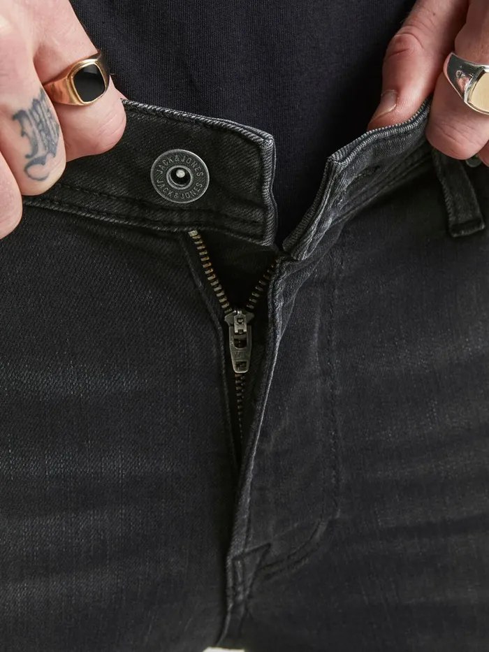 Jeans JACK and JONES Mens TOM ORIGINAL JOS 010 SPS SKINNY FIT JEANS Grey Black Denim