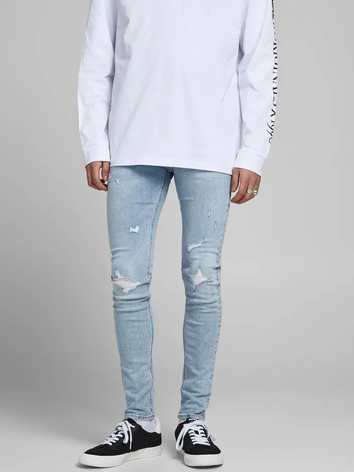 Jeans JACK and JONES Mens TOM ORIGINAL NA 411 SKINNY FIT JEANS Blue Blue Denim Jeans JACK and JONES Mens TOM ORIGINAL NA 411 SKINNY FIT JEANS Blue Blue Denim