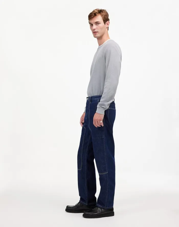 Jeans Men Madewell Relaxed Straight Workwear Jeans Rinse