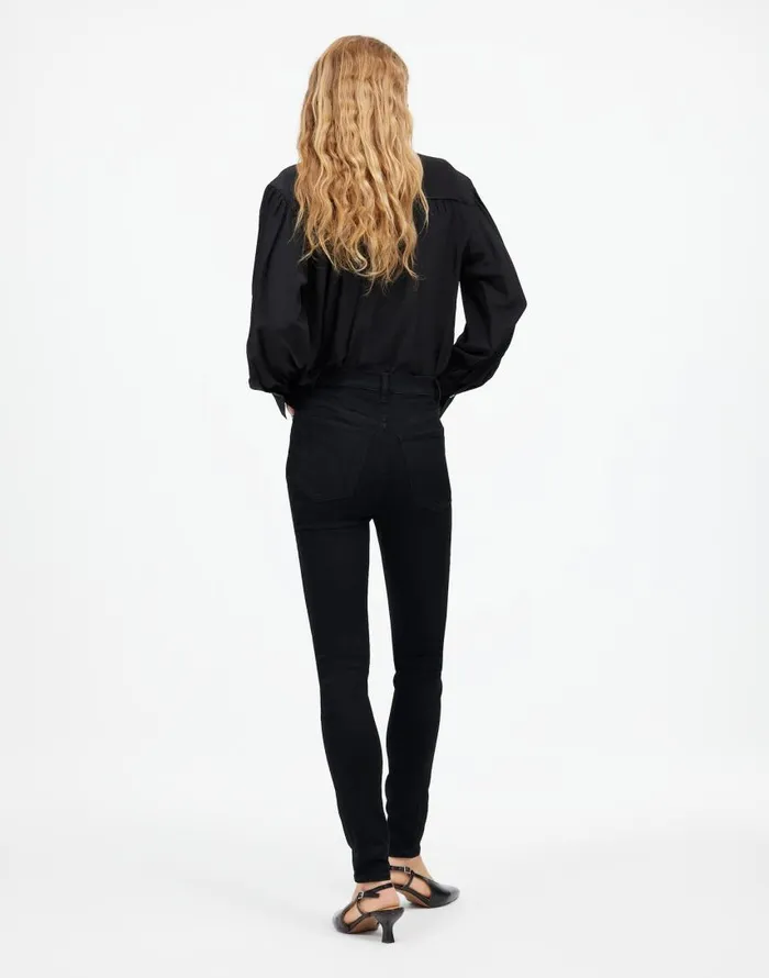 Jeans Women Madewell 10034 HighRise Skinny Jeans Black Frost