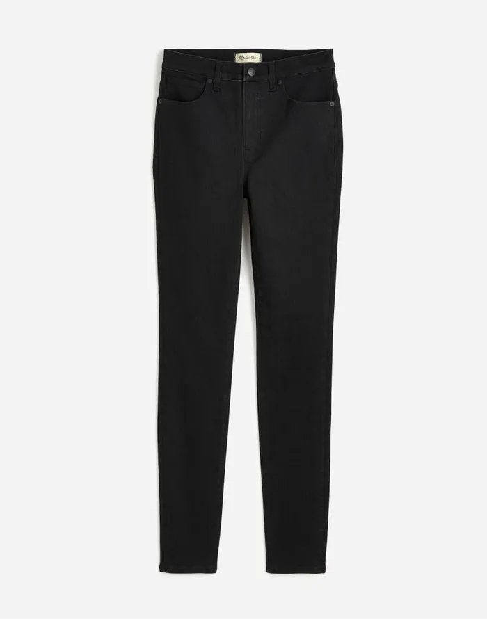 Jeans Women Madewell 10034 HighRise Skinny Jeans Black Frost