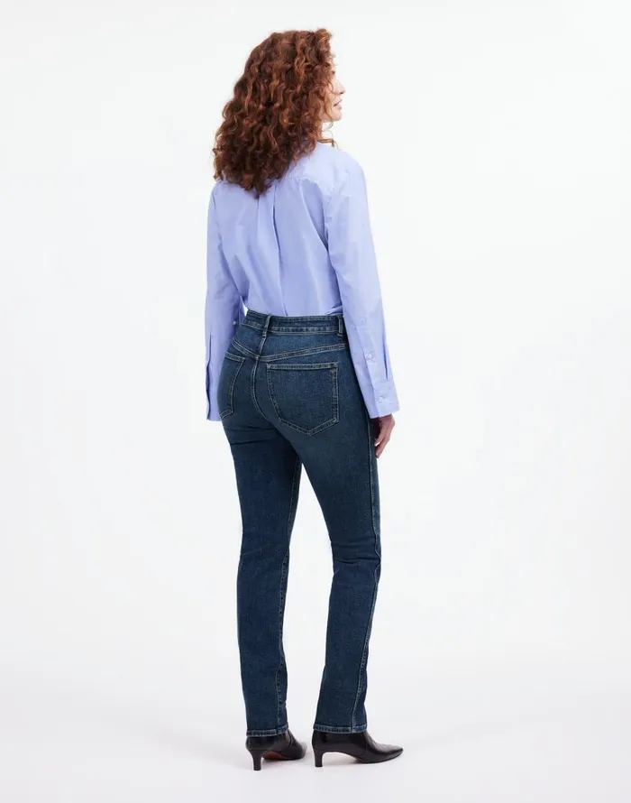 Jeans Women Madewell Curvy Stovepipe Jeans Deming Wash