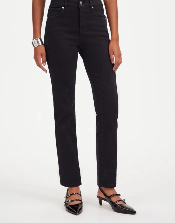 Jeans Women Madewell Stovepipe Jeans Black Rinse Wash