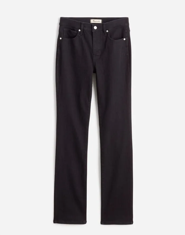 Jeans Women Madewell Stovepipe Jeans Black Rinse Wash