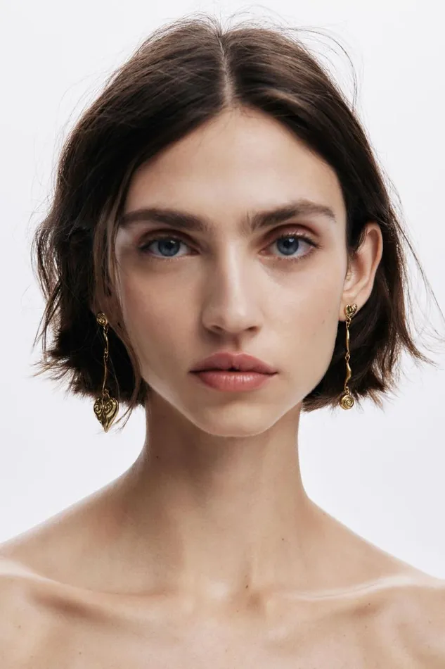 Jewelry Women Desigual Asymmetric Goldplated Zalio Earrings Materialfinishes